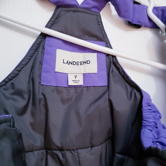 Lands' End Squall Waterproof Insulated Iron Knee Snow Bibs - Picture 4 of 8